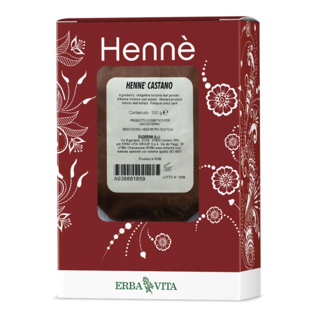 Henne Colorante Capelli Castano 100 G