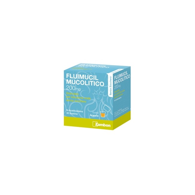 Zambon Fluimucil Mucolitico 200 Mg Granulato Per Soluzione Orale Senza Zucchero N-acetilcisteina Zambon Fluimucil Mucolitico 200 Mg Granulato Per Soluzione Orale Senza Zucchero N-acetilcisteina