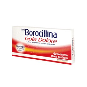 Alfasigma Neo Borocillina Gola Dolore 8,75 Mg Pastiglie Senza Zucchero Gusto Menta Neo Borocillina Gola Dolore 8,75 Mg Pastiglie