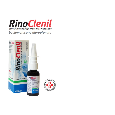 Chiesi Farmaceutici Rinoclenil 100 Microgrammi Spray Nasale, Sospensione Beclometasone Dipropionato Chiesi Farmaceutici Rinoclenil 100 Microgrammi Spray Nasale, Sospensione Beclometasone Dipropionato