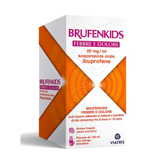 Viatris Brufenkids Febbre E Dolore 20 Mg/ml Sospensione Orale Ibuprofene Viatris Brufenkids Febbre E Dolore 20 Mg/ml Sospensione Orale Ibuprofene