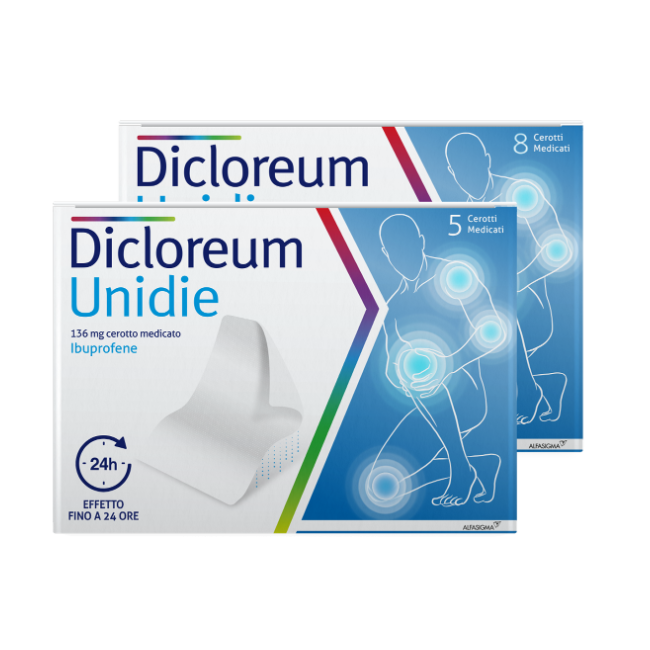 Alfasigma Dicloreum Unidie 136 Mg Cerotto Medicato Ibuprofene