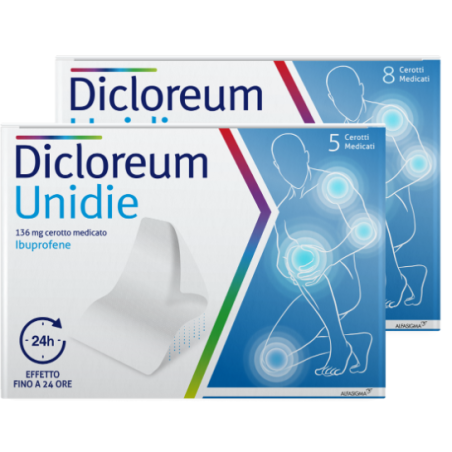 Alfasigma Dicloreum Unidie 136 Mg Cerotto Medicato Ibuprofene