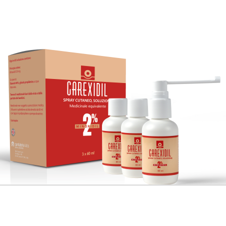 Difa Cooper Carexidil 2% Spray Cutaneo, Soluzione Minoxidil Medicinale Equivalente Difa Cooper Carexidil 2% Spray Cutaneo, Soluzione Minoxidil Medicinale Equivalente