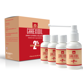 Difa Cooper Carexidil 2% Spray Cutaneo, Soluzione Minoxidil Medicinale Equivalente