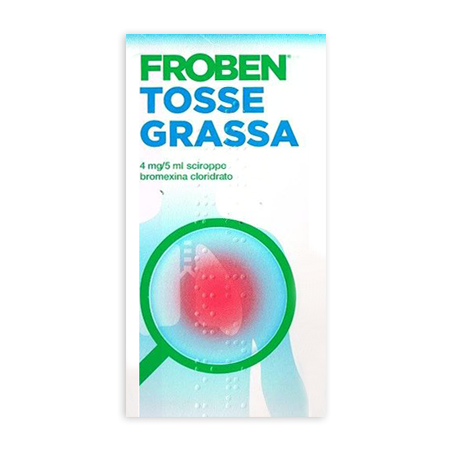 Froben Tosse Grassa 4 Mg/5 Ml Sciroppo Bromexina Cloridrato Medicinale Equivalente