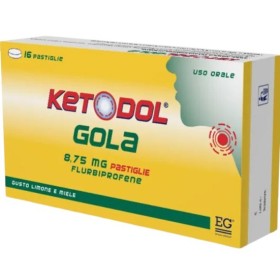 Ig Farmaceutici Di Irianni Giuseppe Ketodol Gola 8,75 Mg Pastiglie Gusto Limone E Miele Flurbiprofene