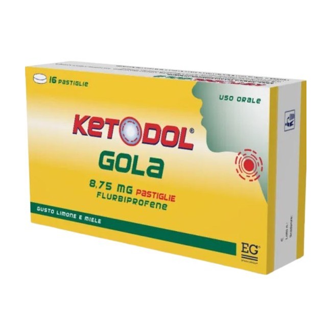 Ig Farmaceutici Di Irianni Giuseppe Ketodol Gola 8,75 Mg Pastiglie Gusto Limone E Miele Flurbiprofene Ig Farmaceutici Di Irianni Giuseppe Ketodol Gola 8,75 Mg Pastiglie Gusto Limone E Miele Flurbiprofene