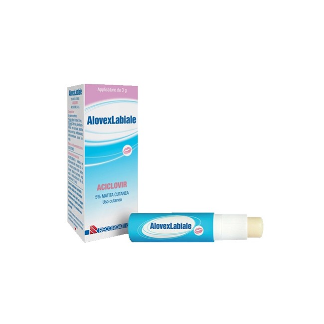 Recordati Alovexlabiale 50 Mg/g Matita Cutanea Aciclovir Recordati Alovexlabiale 50 Mg/g Matita Cutanea Aciclovir