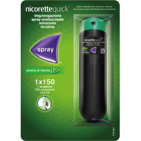 Nicorettequick 1 Mg/erogazione, Spray Oromucosale, Soluzione Nicotina