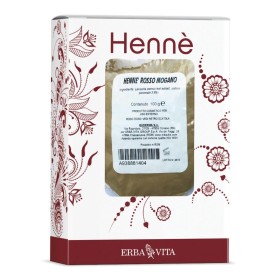 Henne Colorante Capelli Rosso Mogano 100 G