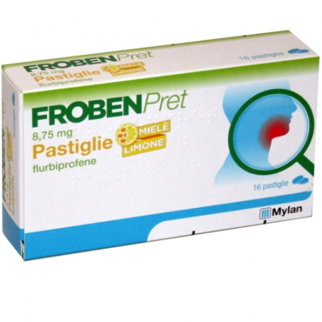 Frobenpret 8,75 Mg Pastiglie Gusto Limone E Miele Flurbiprofene Frobenpret 8,75 Mg Pastiglie Gusto Limone E Miele Flurbiprofene