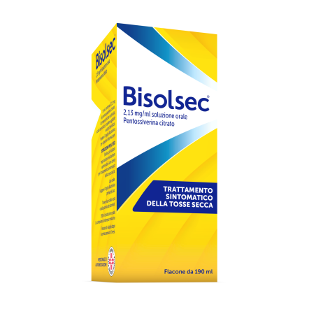 Opella Healthcare Bisolsec 2,13 Mg/ml Soluzione Orale Pentossiverina Citrato Opella Healthcare Bisolsec 2,13 Mg/ml Soluzione Orale Pentossiverina Citrato
