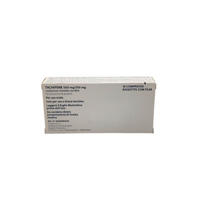 Angelini Tachifene 500 Mg/150 Mg Compresse Rivestite Con Film Paracetamolo/ibuprofene