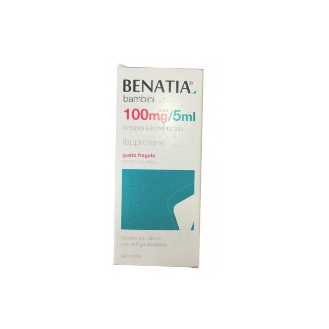 Dymalife Pharmaceutical Benatia Bambini 100mg/5ml Sospensione Orale Gusto Fragola Senza Zucchero Benatia Bambini 100mg/5ml Sospe Dymalife Pharmaceutical Benatia Bambini 100mg/5ml Sospensione Orale Gusto Fragola Senza Zucchero Benatia Bambini 100mg/5ml Sospe