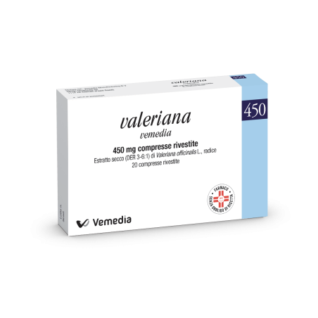 Valeriana Vemedia 450 Mg Compresse Rivestite Estratto Secco Di Radice Di Valeriana Officinalis Valeriana Vemedia 450 Mg Compresse Rivestite Estratto Secco Di Radice Di Valeriana Officinalis