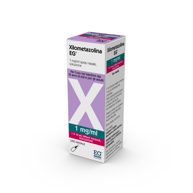 Eg Eurogenerici Xilometazolina Eg 1 Mg/ml Spray Nasale, Soluzione