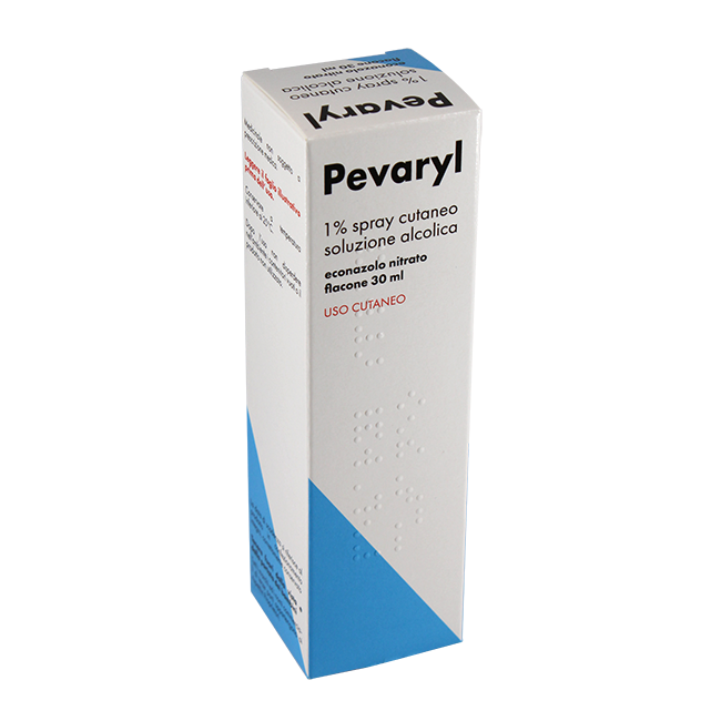 Gmm Farma Pevaryl 1% Spray Cutaneo, Soluzione Alcolica Econazolo Nitrato Gmm Farma Pevaryl 1% Spray Cutaneo, Soluzione Alcolica Econazolo Nitrato