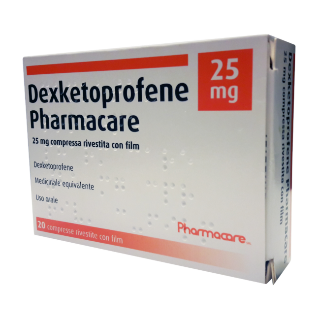 Pharmacare Leviadex 25 Mg Compresse Rivestite Con Film Dexketoprofene Medicinale Equivalente Pharmacare Leviadex 25 Mg Compresse Rivestite Con Film Dexketoprofene Medicinale Equivalente