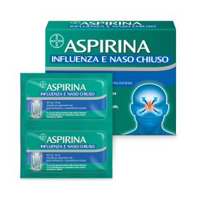 Bayer Aspirina Influenza E Naso Chiuso 500 Mg / 30 Mg Granulato Per Sospensione Orale Acido Acetilsalicilico, Pseudoefedrina Clo