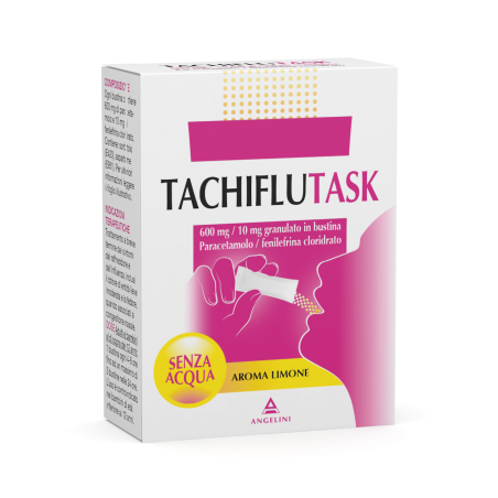 Tachipirina Tachiflutask 600 Mg/10 Mg Granulato In Bustina Paracetamolo/fenilefrina Cloridrato Tachipirina Tachiflutask 600 Mg/10 Mg Granulato In Bustina Paracetamolo/fenilefrina Cloridrato