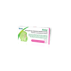 Teva Aislar 200 Mg/30 Mg Compresse Rivestite Con Film Ibuprofene E Pseudoefedrina Cloridrato