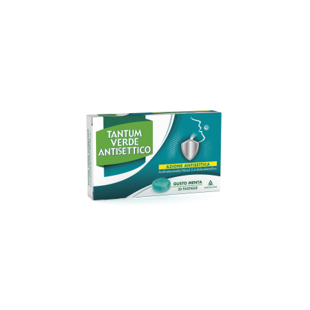 Angelini Tantum Verde Antisettico Pastiglie Gusto Menta Medicinale Equivalente Angelini Tantum Verde Antisettico Pastiglie Gusto Menta Medicinale Equivalente