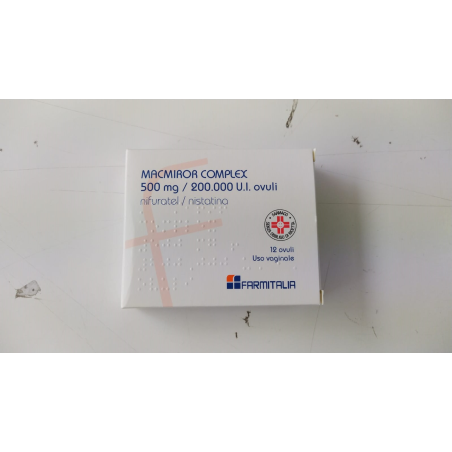 New Pharmashop Macmiror Complex 500 Mg/200.000 U.i. Ovuli Vaginali Nifuratel E Nistatina New Pharmashop Macmiror Complex 500 Mg/200.000 U.i. Ovuli Vaginali Nifuratel E Nistatina