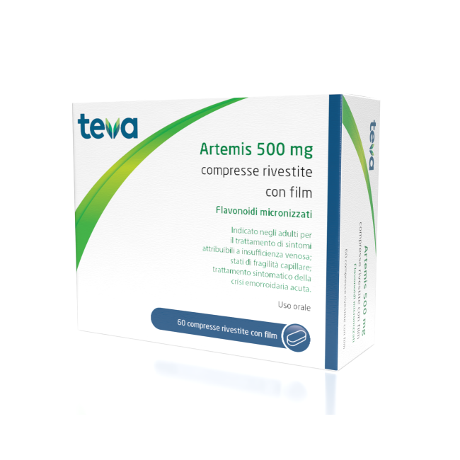 Teva Artemis 60 Compresse Rivestite 500mg Teva Artemis 60 Compresse Rivestite 500mg