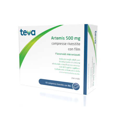 Teva Artemis 60 Compresse Rivestite 500mg Teva Artemis 60 Compresse Rivestite 500mg