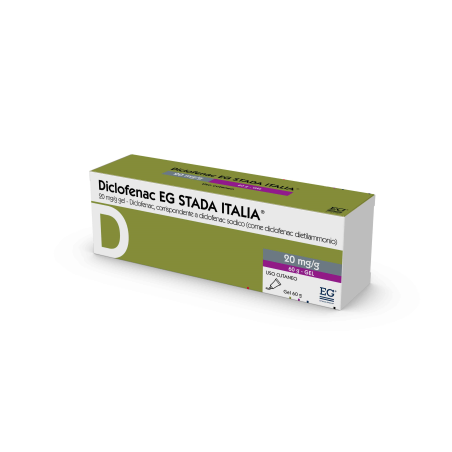 Eg Eurogenerici Diclofenac Eg Stada Italia 20 Mg/g Gel Diclofenac, Corrispondente A Diclofenac Sodico Eg Eurogenerici Diclofenac Eg Stada Italia 20 Mg/g Gel Diclofenac, Corrispondente A Diclofenac Sodico