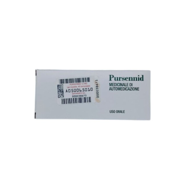 Pursennid 12 Mg Compresse Rivestite Sennosidi A+b Pursennid 12 Mg Compresse Rivestite Sennosidi A+b