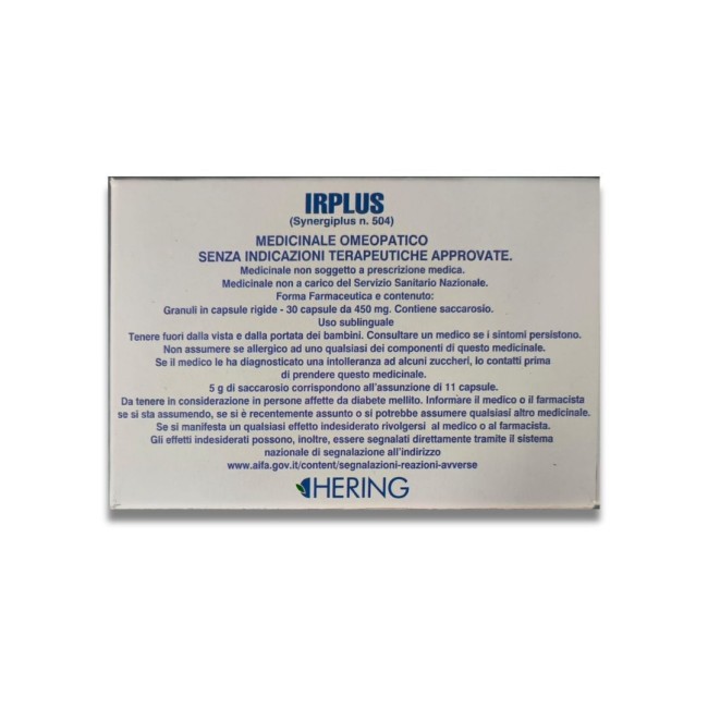 Hering Irplus 30 Capsule 450mg Hering Irplus 30 Capsule 450mg