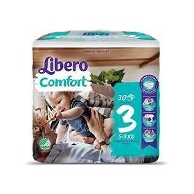 Libero Comfort 3 Pannolino Per Bambino 5-9 Kg 30 Pezzi