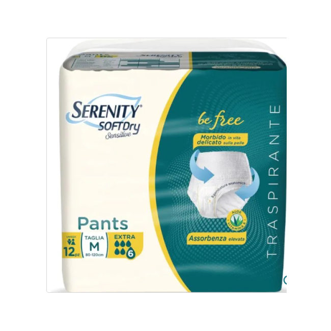 Serenity Pants Sd Sensitive Be Free Extra M 12 Pezzi
