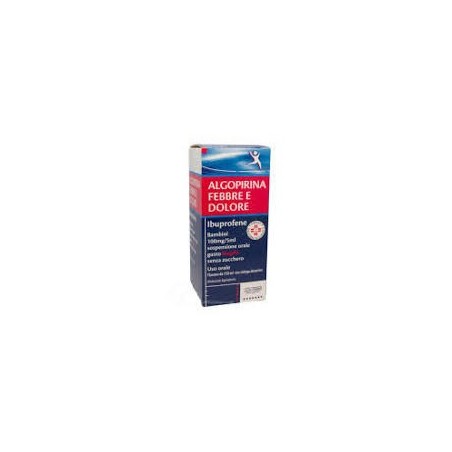 Algopirina Febbre E Dolore Bambini 100mg/5ml Sospensione Orale Gusto Fragola Senza Zucchero Algopirina Febbre E Dolore Bambini