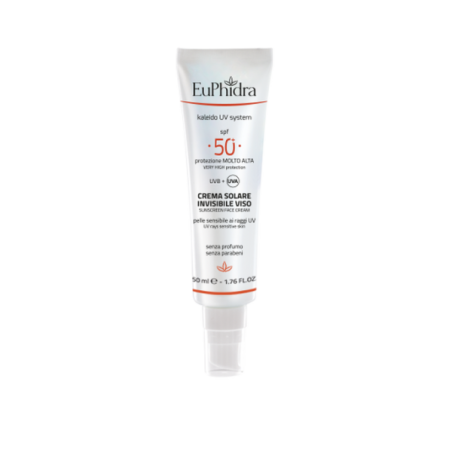 Euphidra Uv System Crema Solare Viso 50+ Invisibile 50 Ml + Fluido Doposole Viso 50 Ml