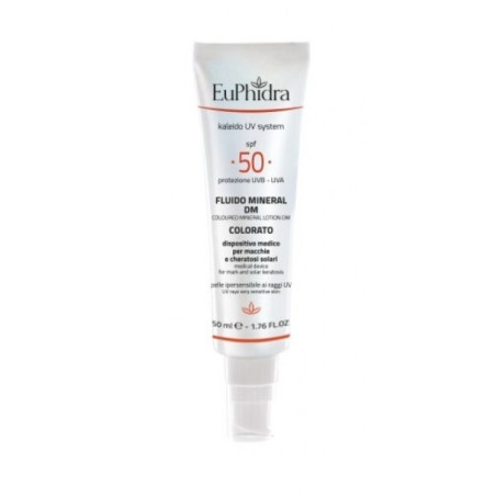 Euphidra Uv System Fluido Mineral Colorato 50 Dm 50 Ml + Fluido Doposole Viso 50 Ml