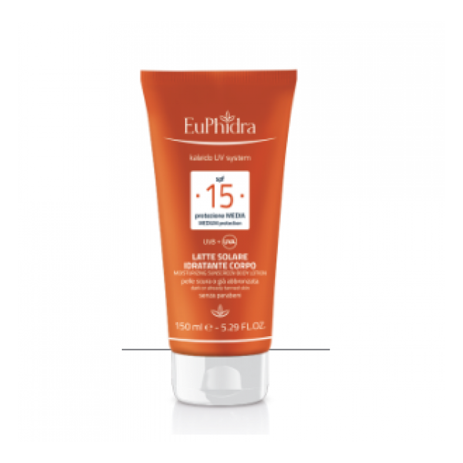 Euphidra Uv System Latte Solare 15 Corpo 150 Ml + Doccia Bronze