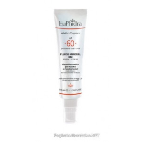 Euphidra Uv System Fluido Mineral 60 Dm 50 Ml + Fluido Viso Doposole 50 Ml