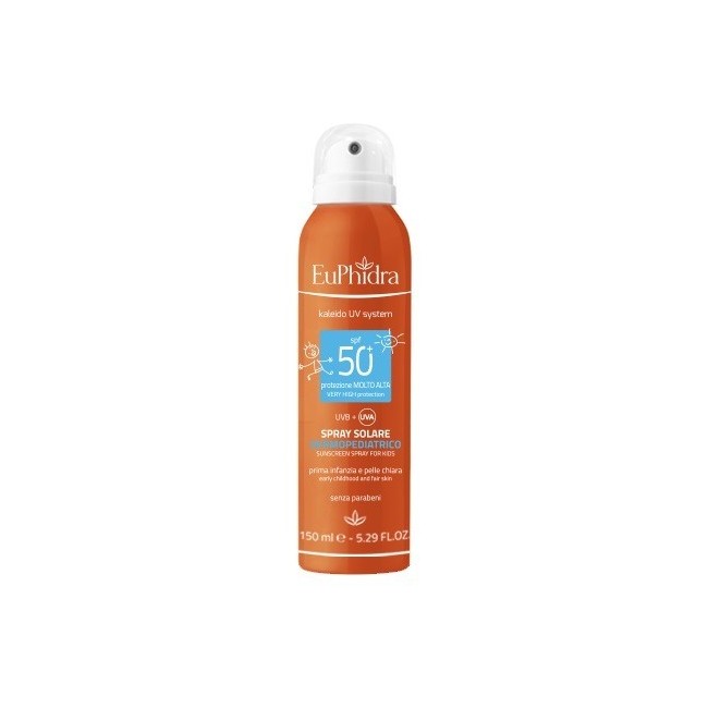 Euphidra Uv System Spray 50+ Borpo Bambini 150 Ml + Doccia Bronze