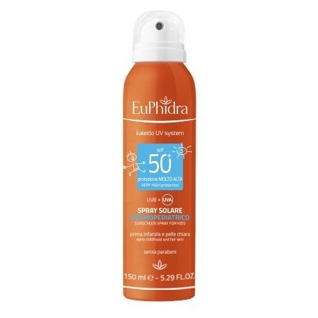 Euphidra Uv System Spray 50+ Borpo Bambini 150 Ml + Doccia Bronze