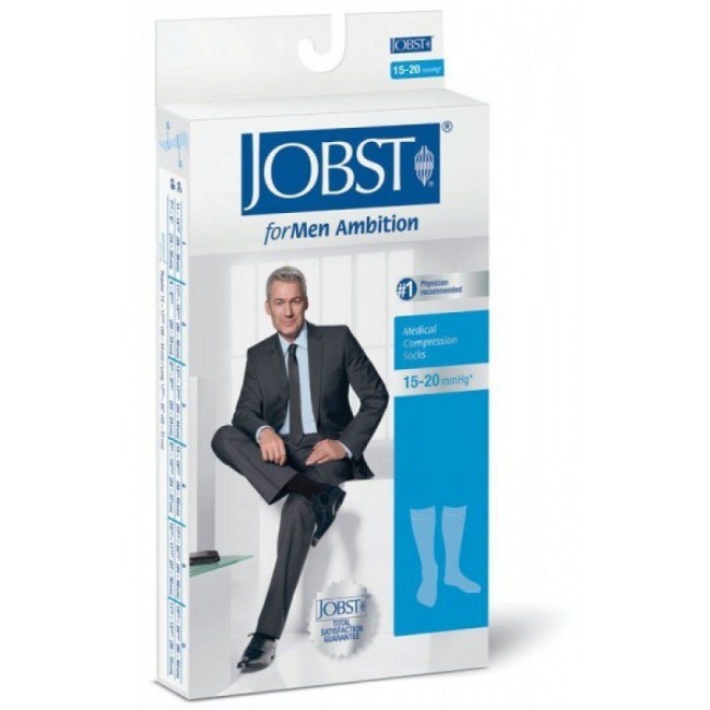 Calza Compressiva Jobst For Men 15-20mmhg Gambaletto Blu 5