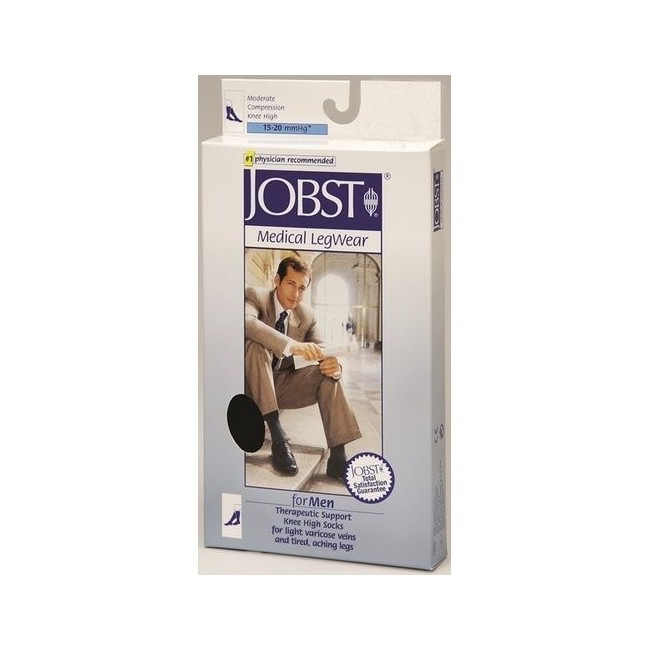 Calza Compressiva Jobst For Men 15-20mmhg Gambaletto Bordeaux 4