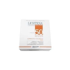 Lichtena Dermosolari Compatto Colorato Spf 50+ Honey 10 G