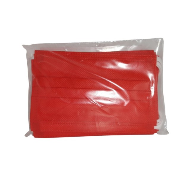 Mymask Pro Mascherina Chirurgica Ii Rosso Small 10 Pezzi