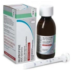 Ibuprofene Docgen Bambini 100mg/5ml Sospensione Orale Gusto Fragola Senza Zucchero Ibuprofene Docgen Bambini 100mg/5ml Sospensi