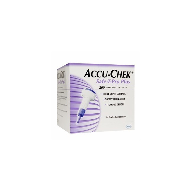 Lancette Pungidito Accu-chek Safe T Pro Uno 200 Pezzi
