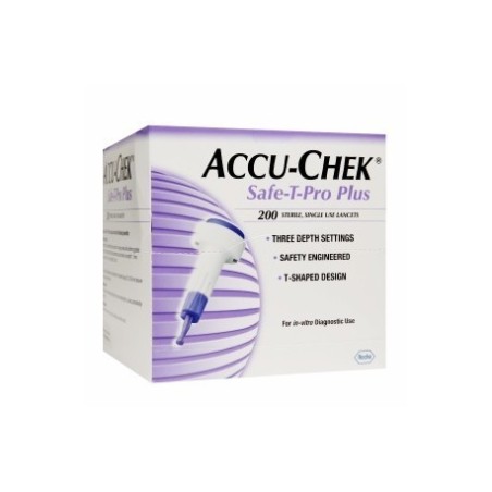 Lancette Pungidito Accu-chek Safe T Pro Uno 200 Pezzi