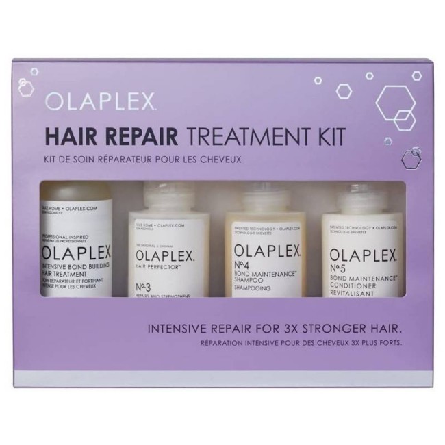 Olaplex Hair Repair Treatment Kit 1 N0 Intensive Bond Builder 155 Ml + 1 N3 Hair Perfector 100 Ml + 1 N4 Bond Maintenance Shampo